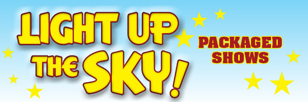 Show in a Box; Professional Quality Multi-Shot Aerials; Light One Fuse and a Series of Beautiful Colors Fill the Sky.